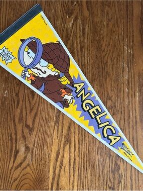 VTG 1998 Rugrats The Movie Pennant Angelica Detective Mint Condition NOS 9x24